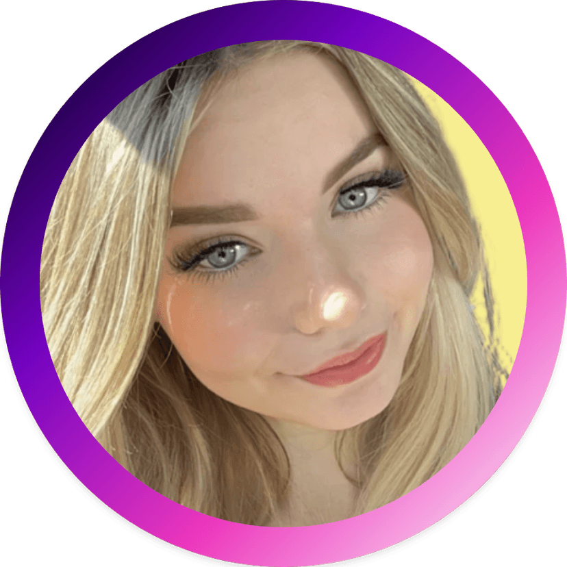 Circular text around profile picture